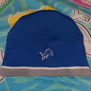 2002 Reebok Detroit Lions Vintage Winter Beanie Skully Knit Cap Hat